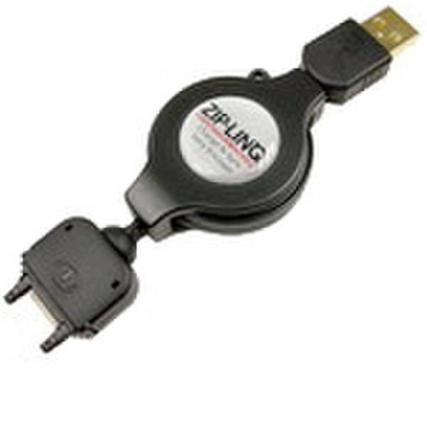 ZipLinq SonyEricsson Charge-N-Sync Cable Черный дата-кабель мобильных телефонов
