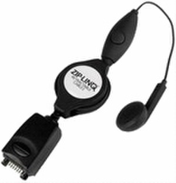 ZipLinq Hands-Free Headset for Nokia (Version 1) w/ Plug Monaural Wired Black mobile headset