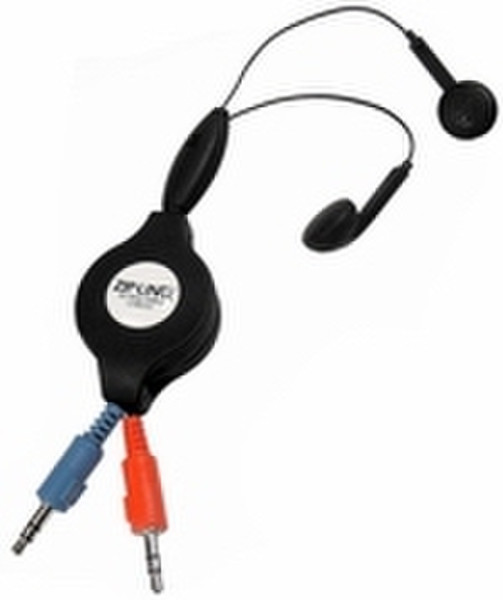 ZipLinq Stereo Headset with Microphone Binaural Schwarz Headset