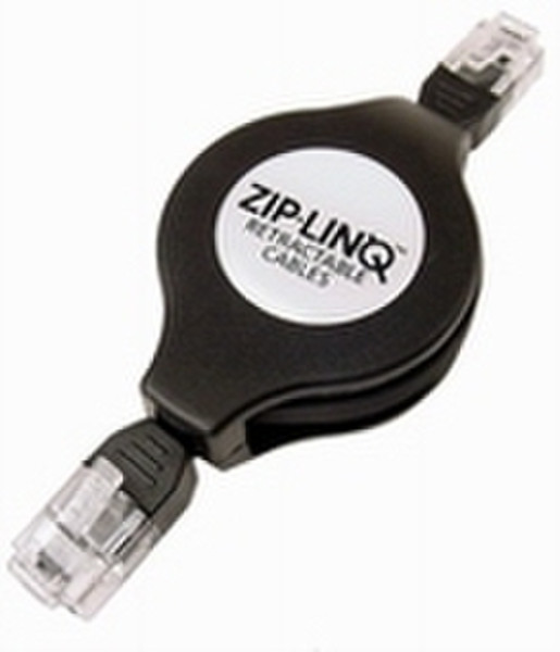 ZipLinq RJ11 Phone & Modem 1.2м Черный сетевой кабель