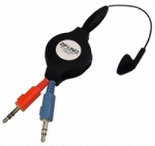 ZipLinq Mono Headset with Microphone Monophon Schwarz Headset