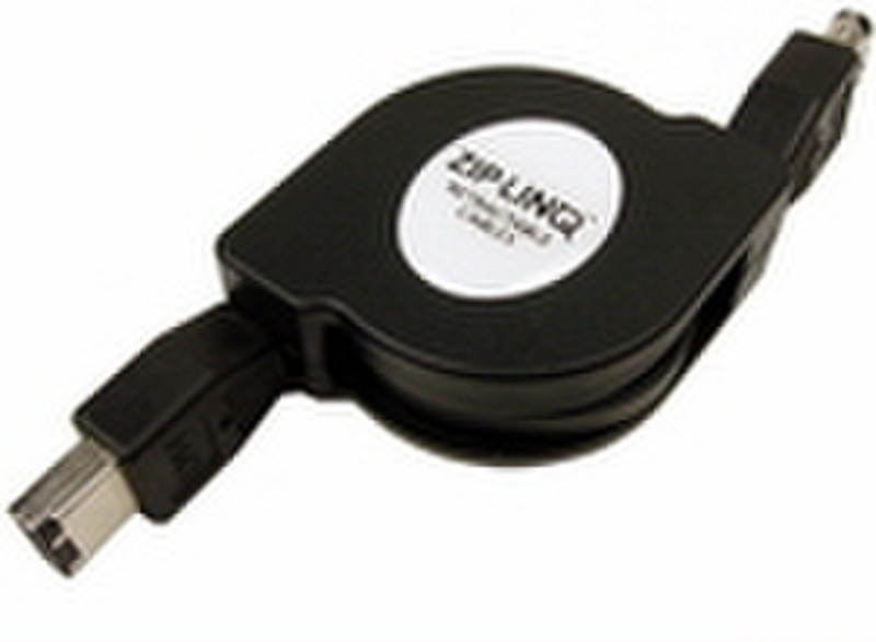 ZipLinq Firewire 6-6 Premium Device Cable 0.76m Black firewire cable