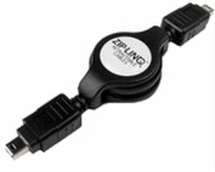 ZipLinq Firewire 4-4 Device Cable 0.76m Black firewire cable