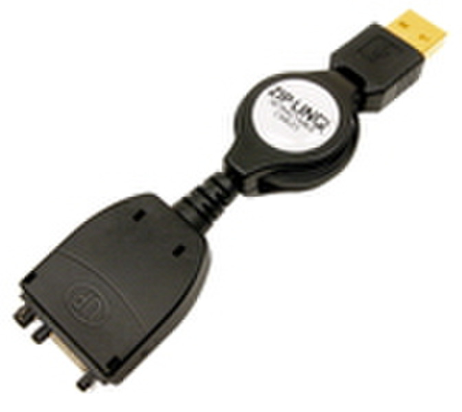 ZipLinq P33 Charge-n-Sync Cable Черный дата-кабель мобильных телефонов