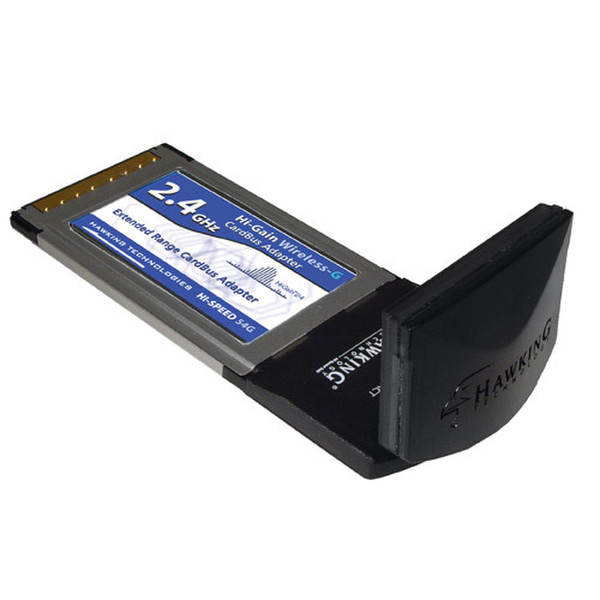 Hawking Technologies [HWC54D] Hi-Gain Wireless-G Laptop Card 54Mbit/s networking card