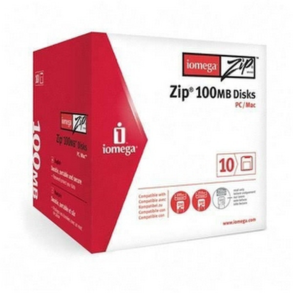 Iomega 10 Pack Zip Disk 100 MB 100MB ZIP-Disk
