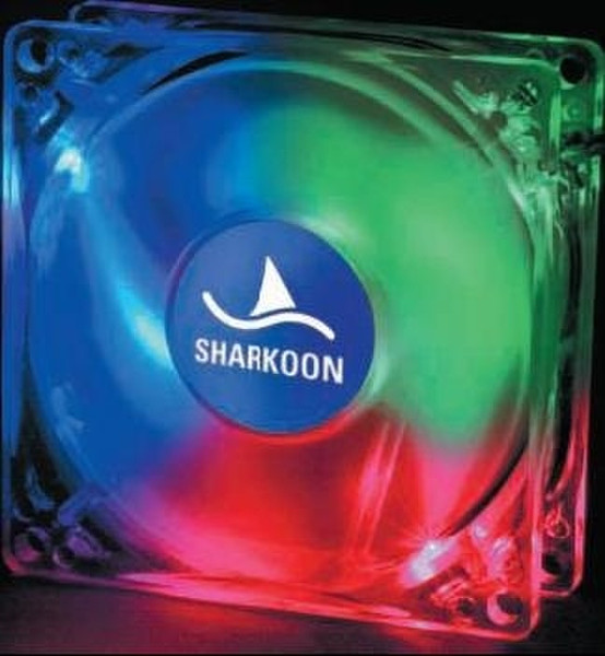 Sharkoon CaseMod™ LED Fan Tricolor 80mm, Temperature-controlled