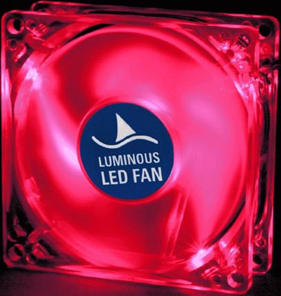 Sharkoon CaseMod™ LED Fan, Red 80mm, Temperature-controlled