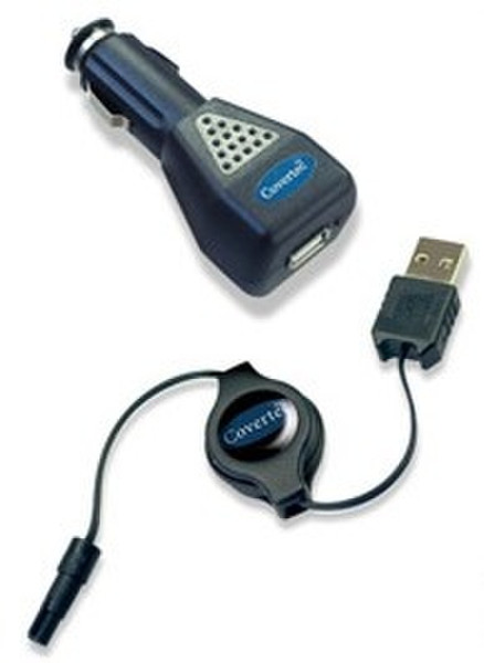 Covertec USB Retractable Sync Charger + USB Car Charger Авто Черный зарядное для мобильных устройств