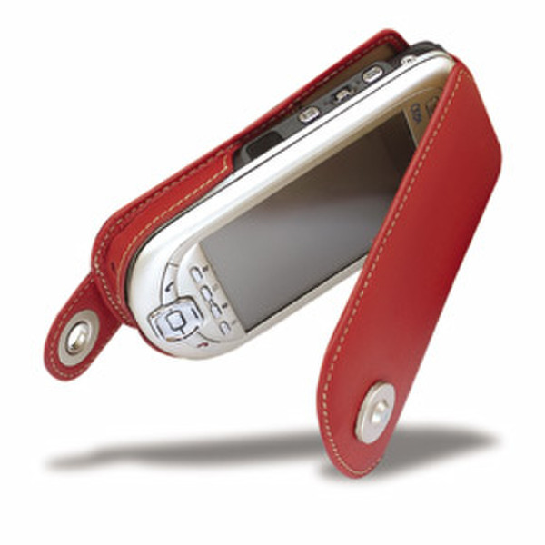 Covertec Luxury Leather Case for PDAs, Red Rot