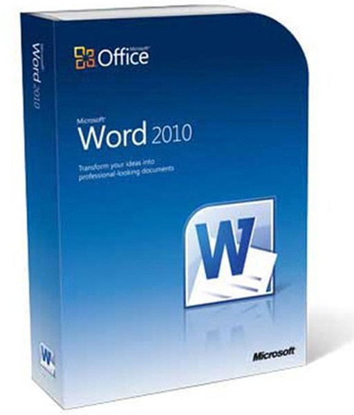 Microsoft Word 2010, Disk Kit MVL, NO