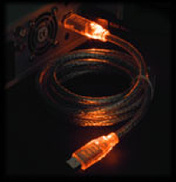 Sharkoon Luminous Firewire Cable Orange 2м Оранжевый FireWire кабель