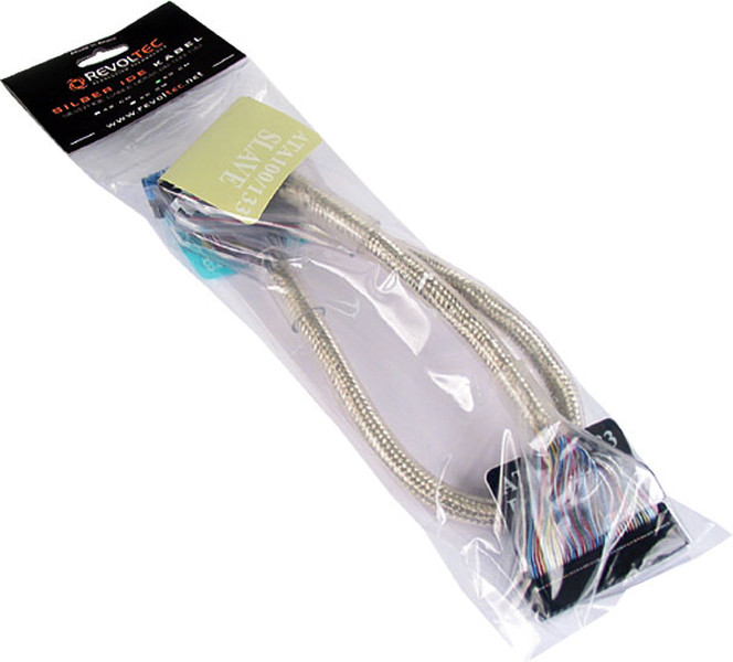 Revoltec IDE Silver Cable, round (UDMA 133), 60 cm 0.6m Silber SATA-Kabel