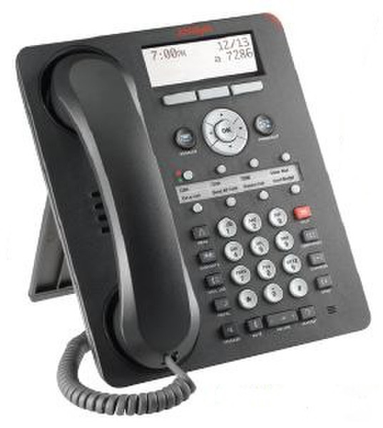 Avaya 1408 Wired handset 8lines Black IP phone