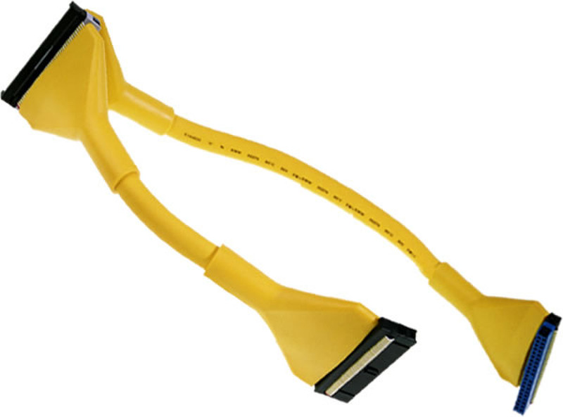 Revoltec IDE Cable round (UDMA 133), yellow, 48cm 0.48m SATA cable