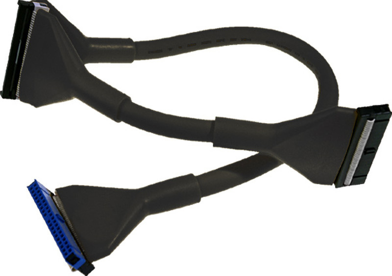 Revoltec IDE Cable round (UDMA 133), black, 60cm 0.6m Black SATA cable