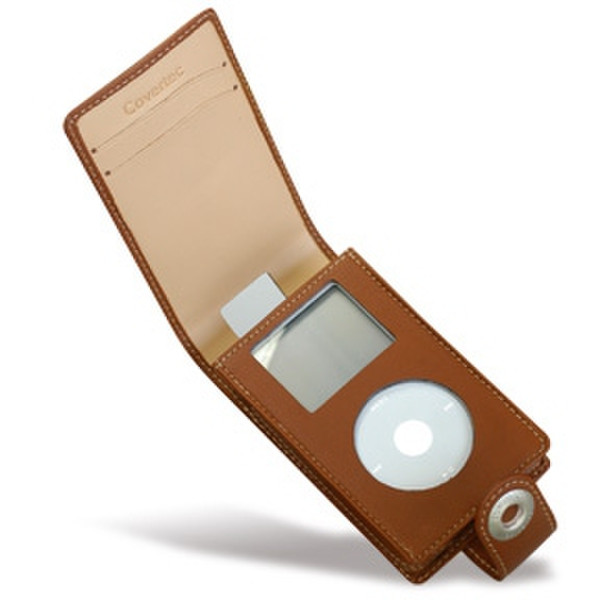 Covertec Leather Case for iPod 4G & Photo, Tan Загар