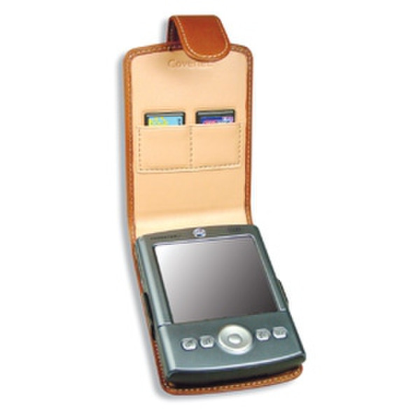 Covertec Luxury Leather Case for Palm Tungsten T, Brown Braun