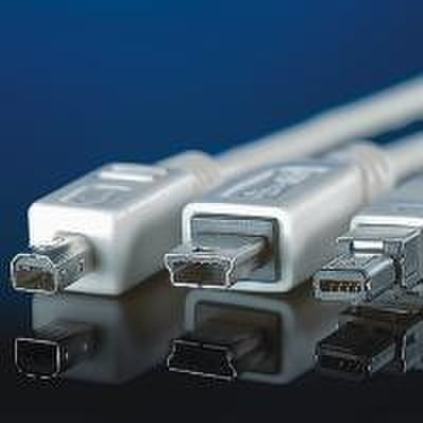 ROLINE USB 2.0 Mini cable, type A to 5pin, 1.8m 1.8м Белый кабель USB