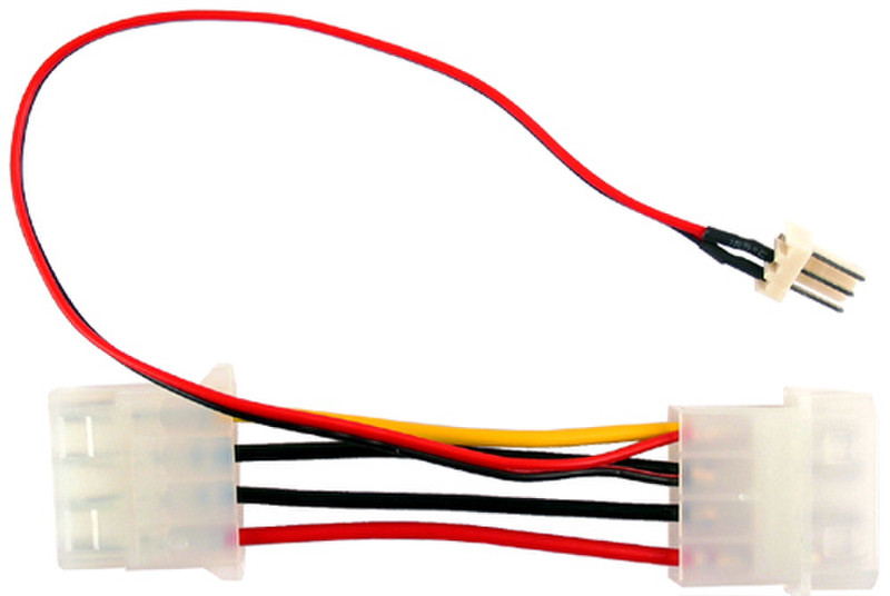 Revoltec 3-Pin to 4-Pin Converter 3-polig 2 x Molex Kabelschnittstellen-/adapter