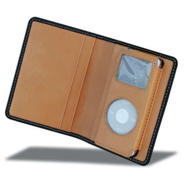 Covertec Wallet Case for iPod nano, Black/Tan Черный, Загар