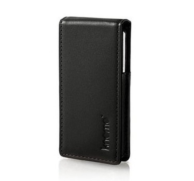 Knomo Leather Case for iPod nano, Black Schwarz