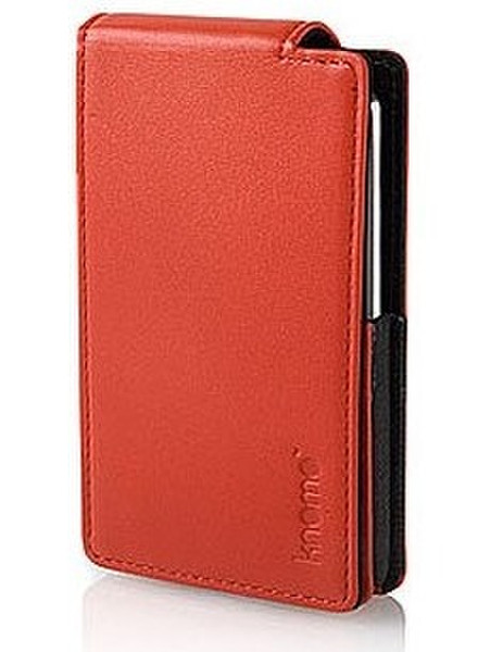 Knomo Leather Case for iPod Video, Red Red