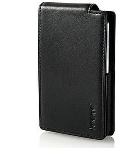 Knomo Leather Case for iPod Video, Black Black
