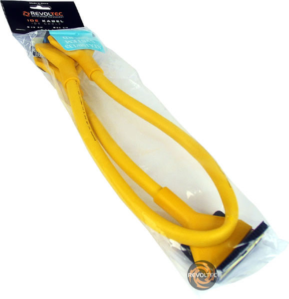 Revoltec IDE Cable round (UDMA 133), yellow, 90cm 0.9m SATA cable
