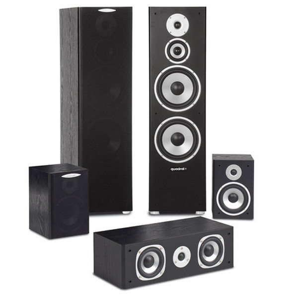 Quadral Quintas 6000 5.0channels 285W Black speaker set