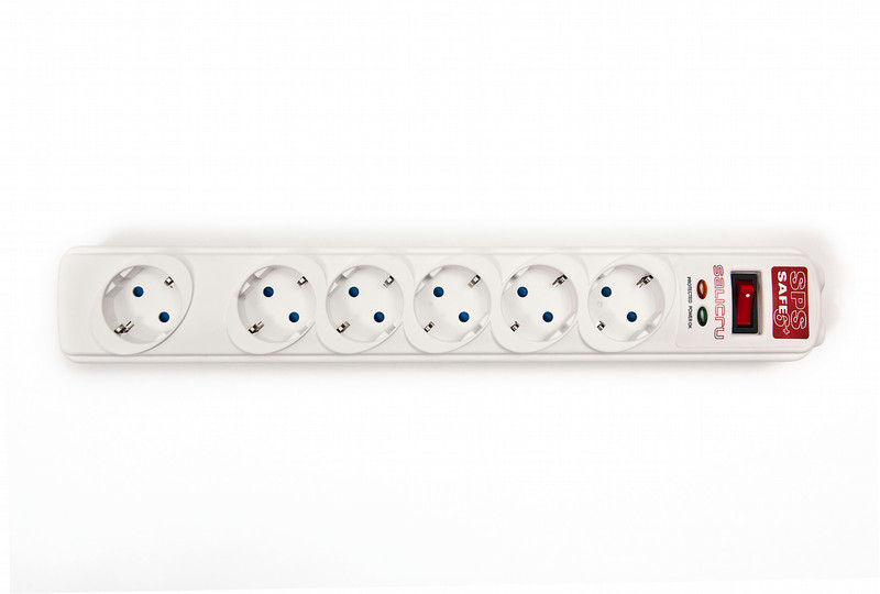 Salicru SPS.SAFE.6+ 6AC outlet(s) 230V Weiß Spannungsschutz