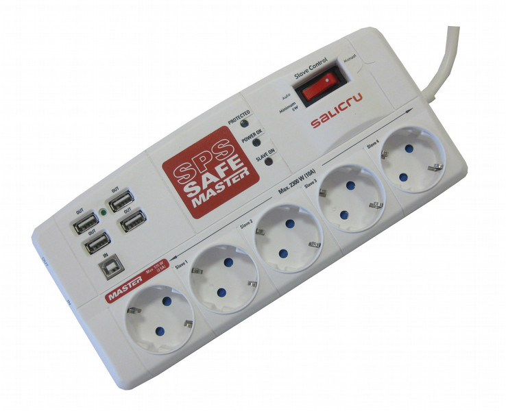 Salicru SPS.SAFE.MASTER 5AC outlet(s) 230V White surge protector