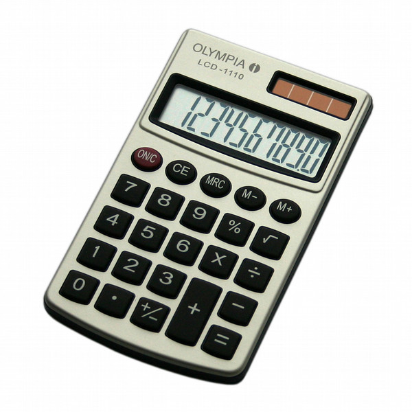Olympia LCD 1110 Карман Basic calculator Cеребряный
