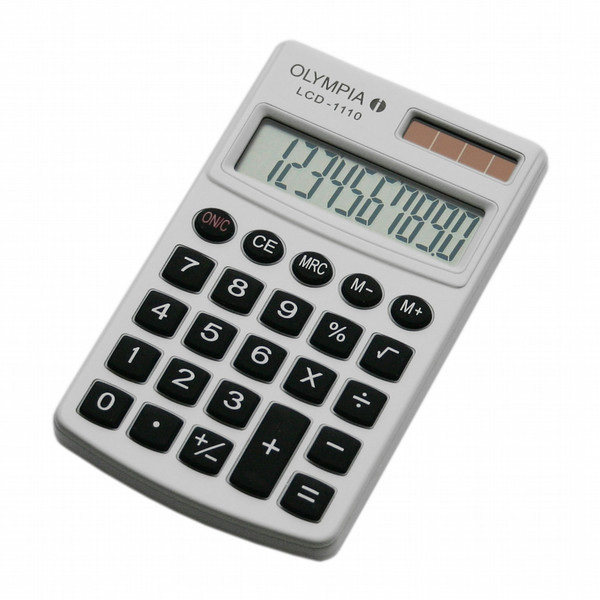 Olympia LCD 1110 Pocket Basic calculator White