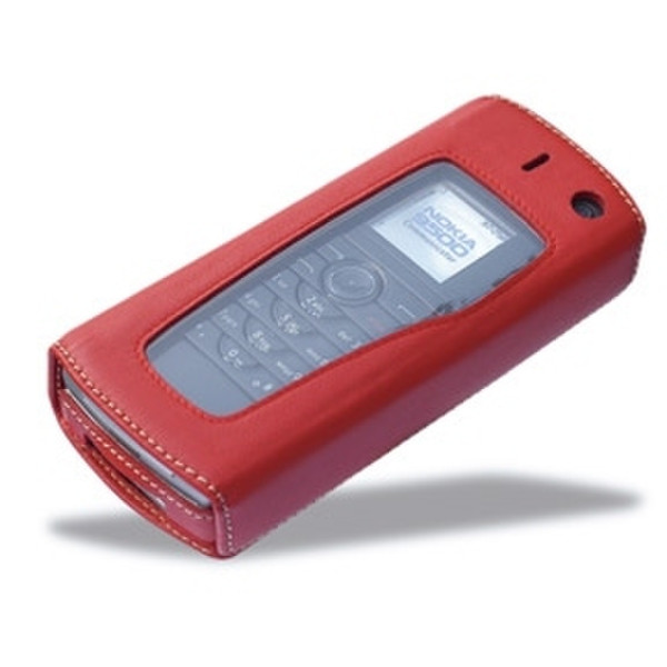 Covertec Leather Case for Nokia 9500, Red Red