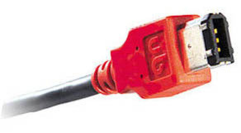 Unibrain 1600 10м 6-p 6-p Красный FireWire кабель