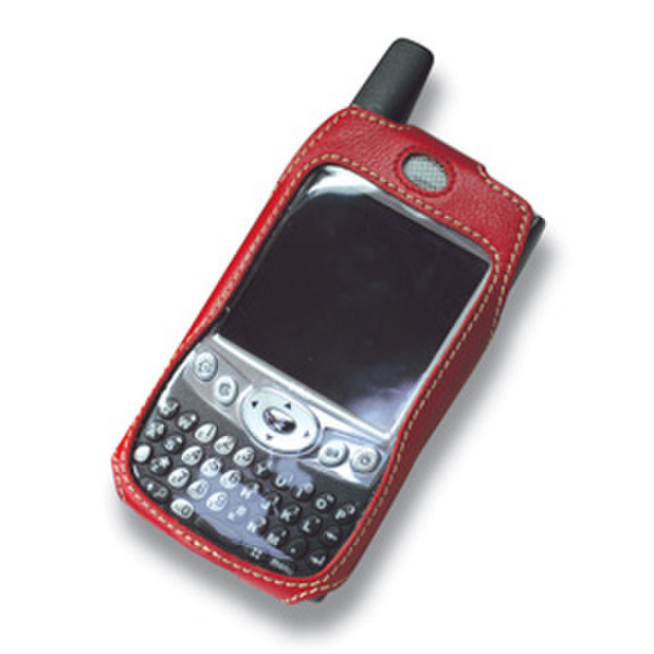 Covertec Leather Caser for Palm Treo 600, Red Rot