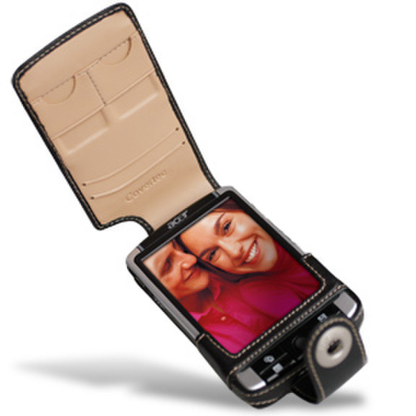 Covertec Leather Case for Acer n310/n311, Black Black