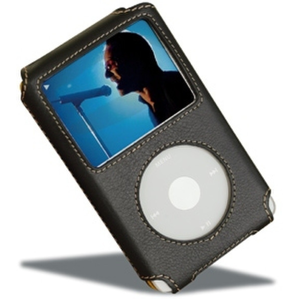 Covertec Luxury Pouch Case for iPod video, Black/Yellow Black,Yellow