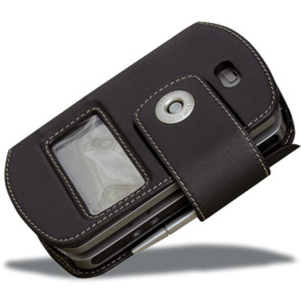 Covertec Luxury Leather Case for Qtek 9000, Black Черный