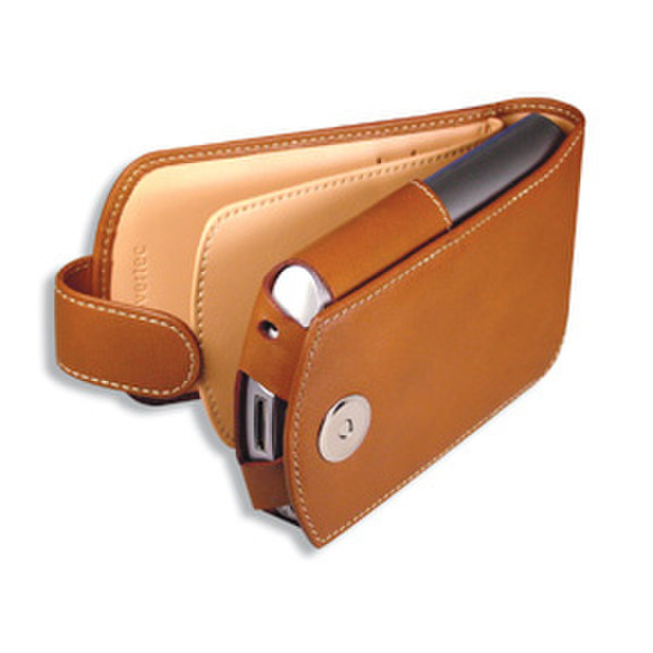 Covertec Leather Case for HP iPAQs, Brown Brown