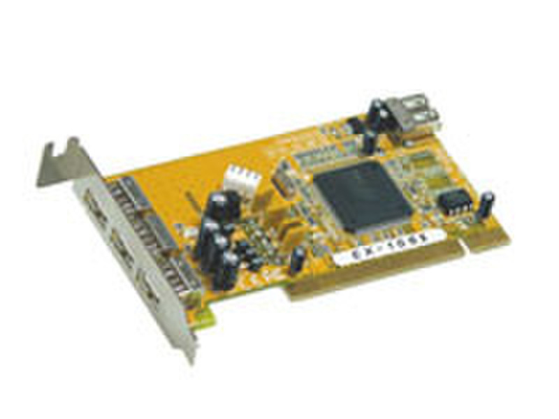 ROLINE USB PCI Kard Low Profile 4x USB 2.0 USB 2.0 interface cards/adapter