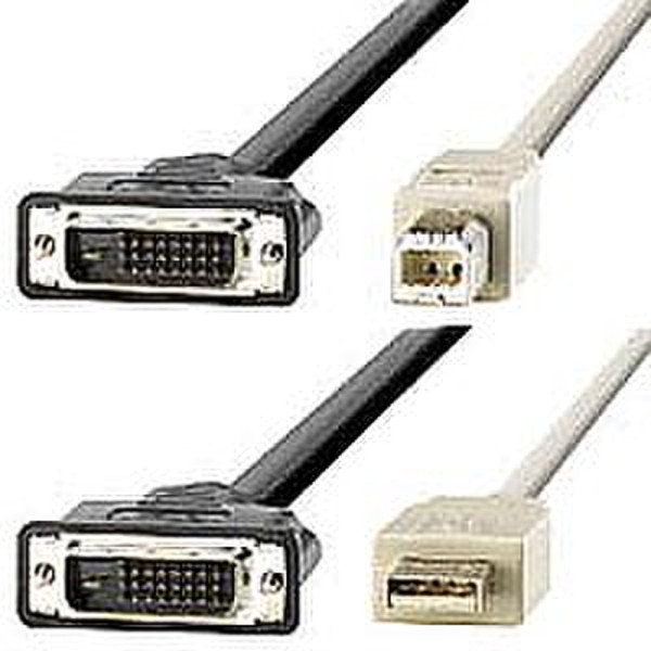 ROLINE KVM-Cable DVI M+USB-A - DVI M+USB-B, 1.8m 1.8m Tastatur/Video/Maus (KVM)-Kabel