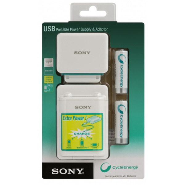 Sony CPAH2R Никель-металл-гидридный (NiMH) 1120мА·ч Белый внешний аккумулятор