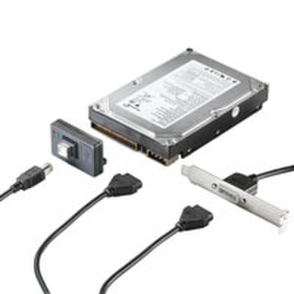 ROLINE Internal/External Converter Set, USB 2.0/IDE 1.2m USB A Schwarz USB Kabel