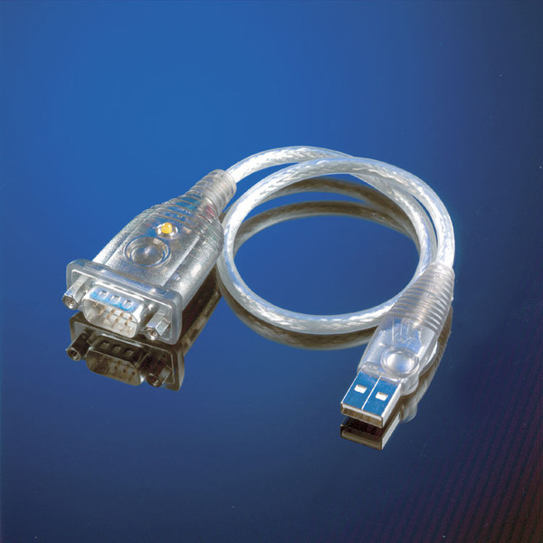 ROLINE USB to DB9 Male, Serial converter cable, 30cm сетевой медиа конвертор