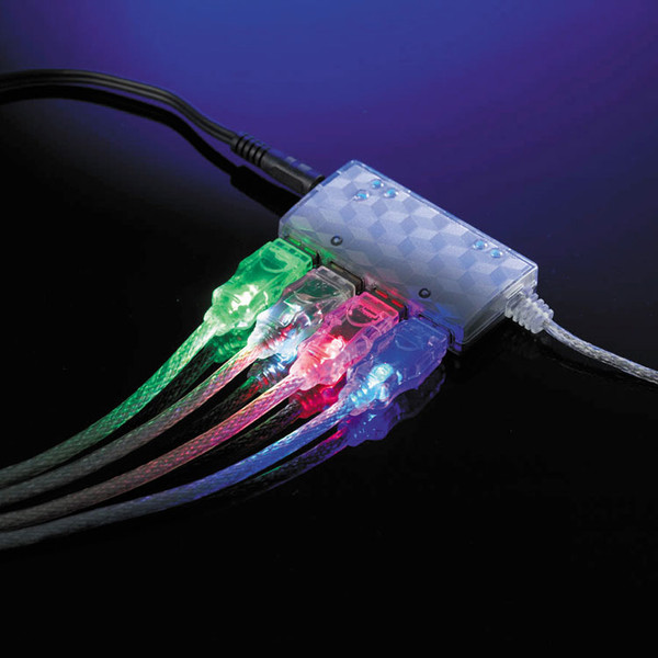ROLINE USB 2.0 green Light cable, 1.8m, type A - B 1.8м Зеленый кабель USB