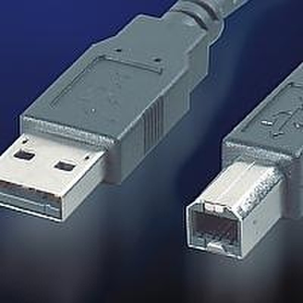 ROLINE USB 2.0 cable 4.5m, type A - B 4.5м Черный кабель USB