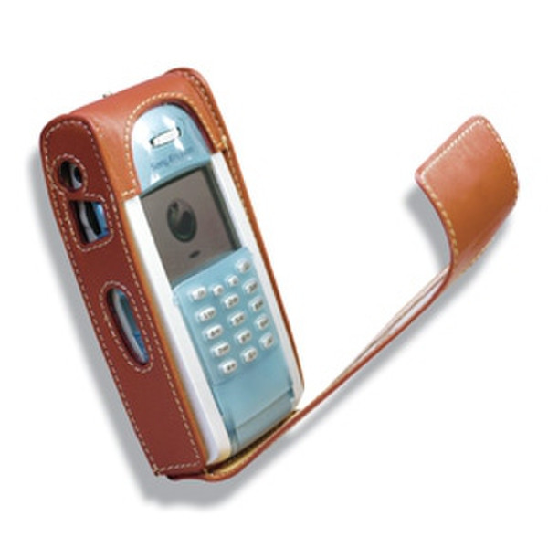 Covertec Leather Case for Sony Ericsson P800, Brown Braun