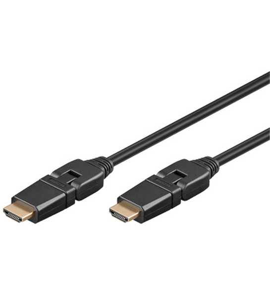 Wentronic HDMI HiSpeed/wE 0150 G-360° (PL) 1.5м HDMI HDMI Черный HDMI кабель